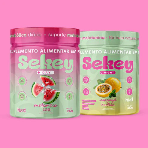 Combo Sekey Melancia Ice + Maracujá com Hortelã