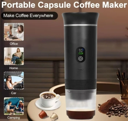 Cafeteira Portátil, Máquina de Expresso 3 em 1 para Viagens